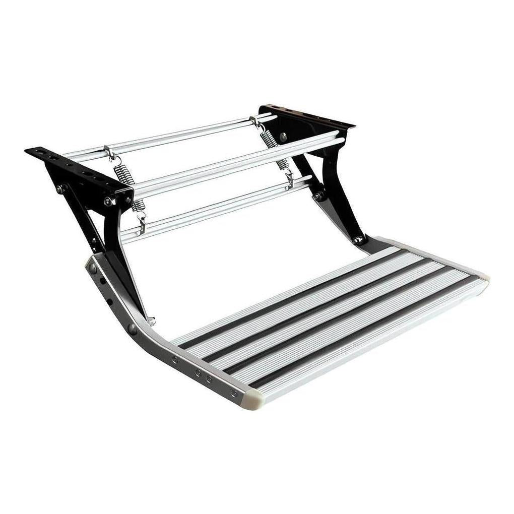 Iluma Single Manual Pull Out Aluminium Step Silver No Light