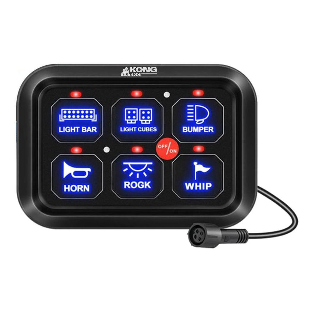 Kong 12V 6 Gang Switch Panel Control System