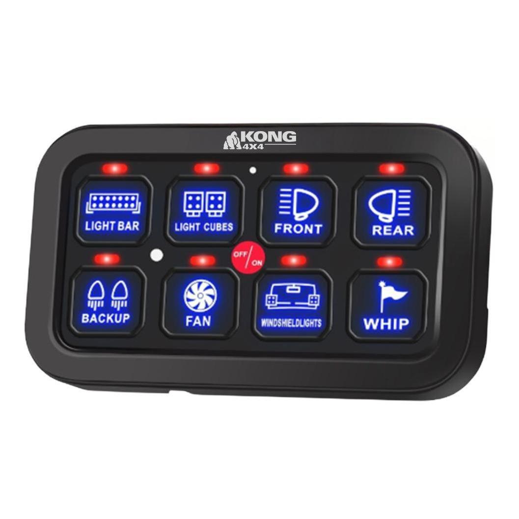 Kong 12V 8 Gang Switch Panel Control System