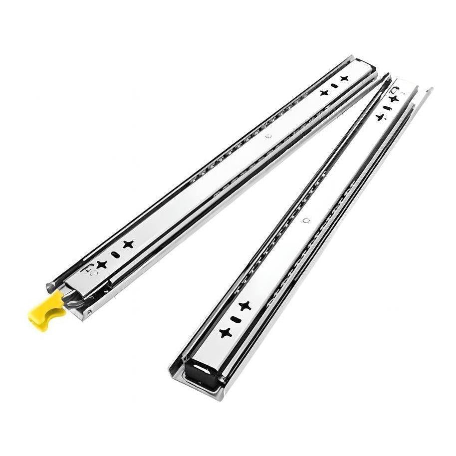Kong Heavy Duty LH Locking Drawer Slides Stainless Steel 600mm - 120Kgs Pair