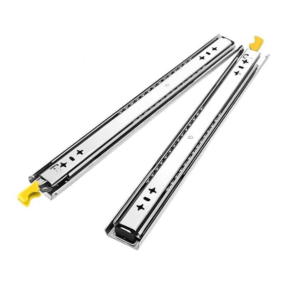 Kong Heavy Duty RH/LH Locking Drawer Slides Stainless Steel 800mm - 120Kgs Pair