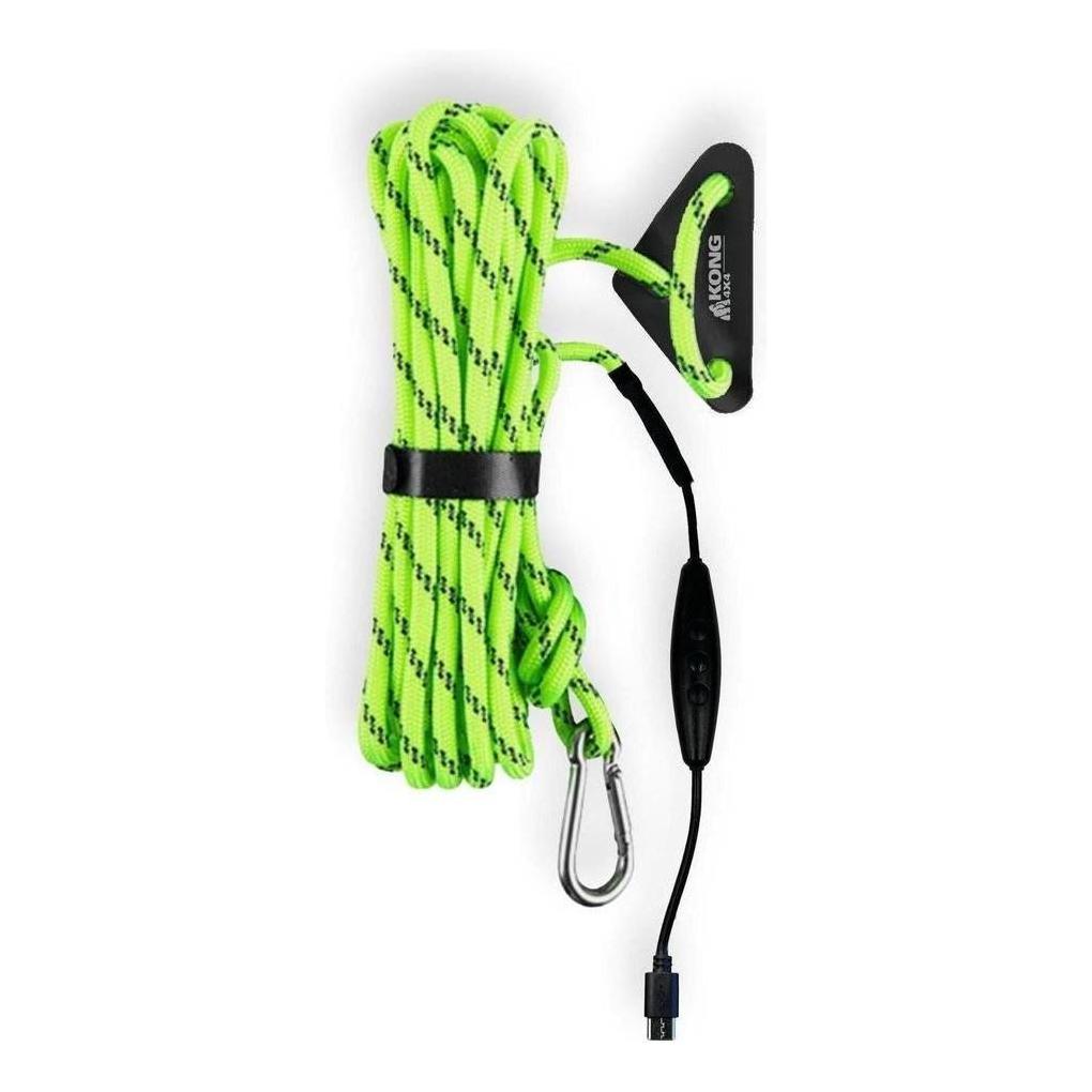 Kong LED Tiedown Rope with USB-C 6 Meter Length Green