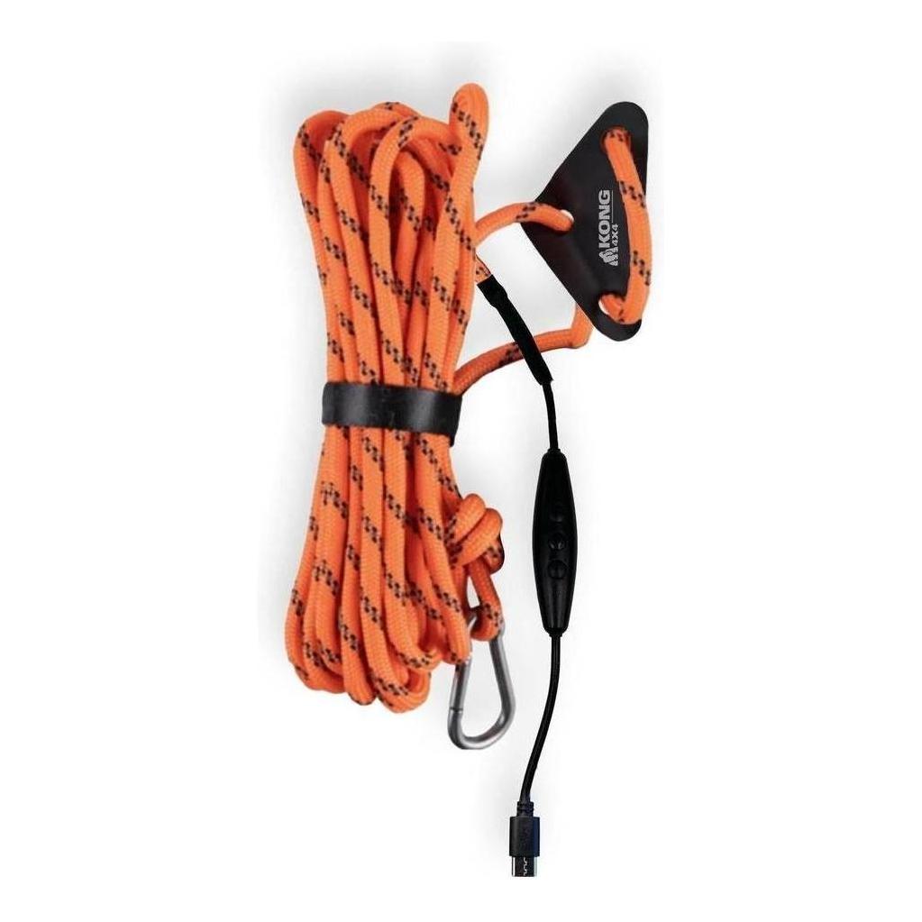 Kong LED Tiedown Rope with USB-C 6 Meter Length Orange