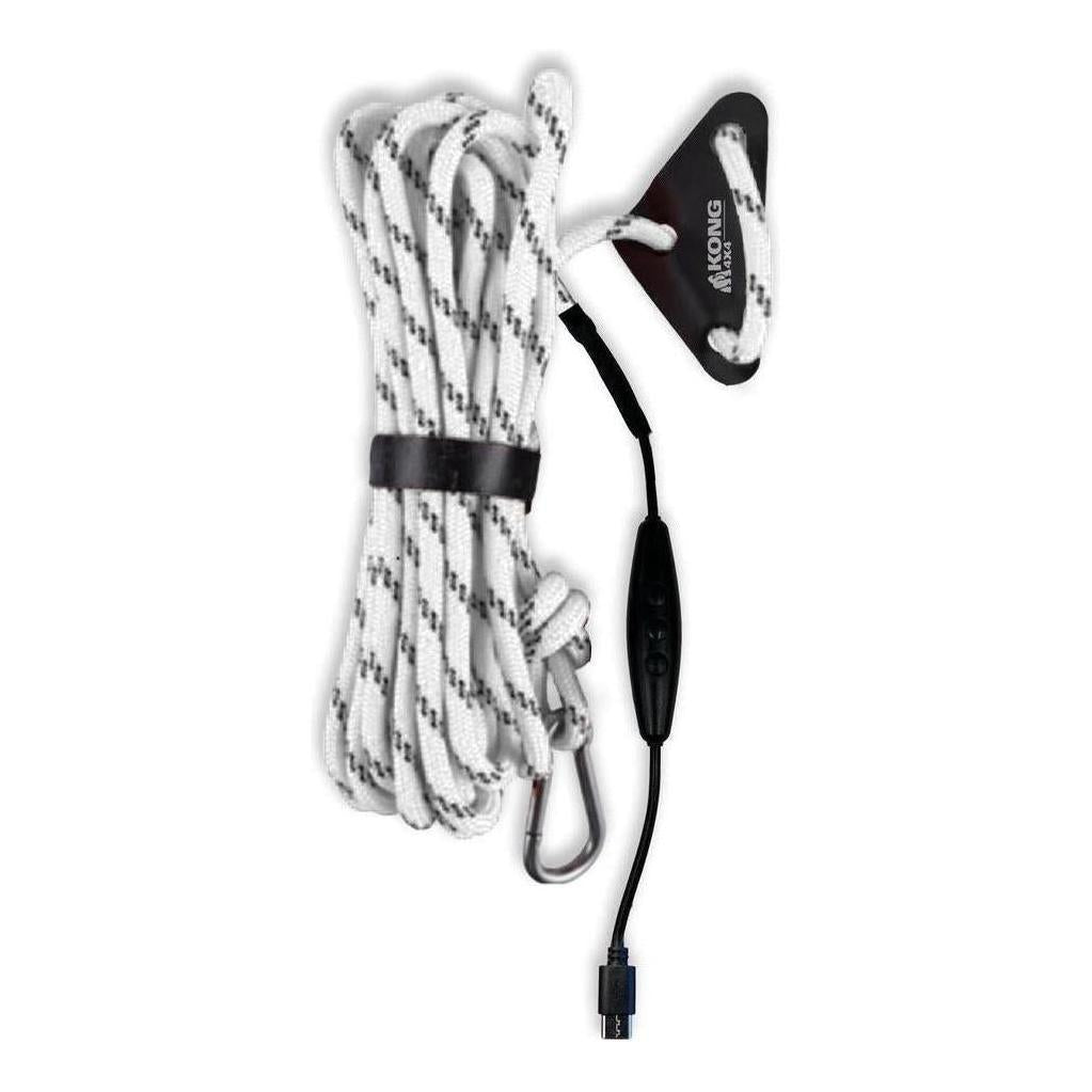 Kong LED Tiedown Rope with USB-C 6 Meter Length White