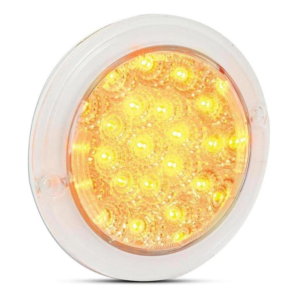 LED Autolamp 102 Series 12V Round Indicator Lamp 130mm Clear Lens