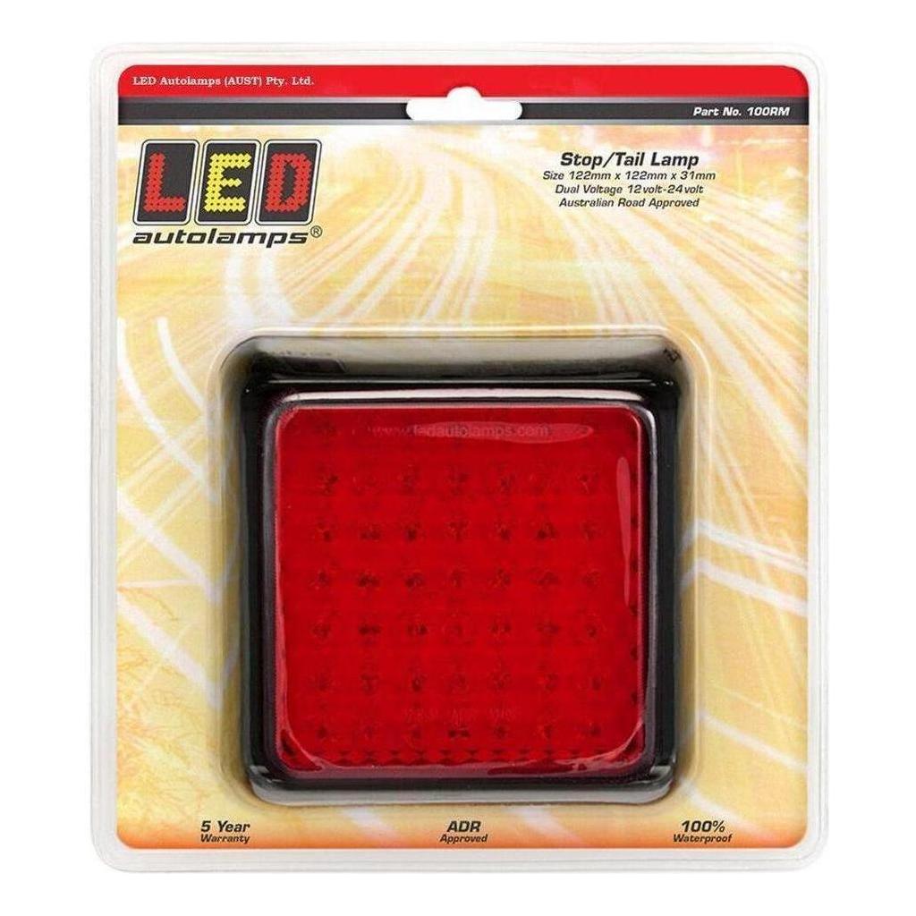 LED Autolamp 12/24V 100 Series Stop/Tail Red LED Light
