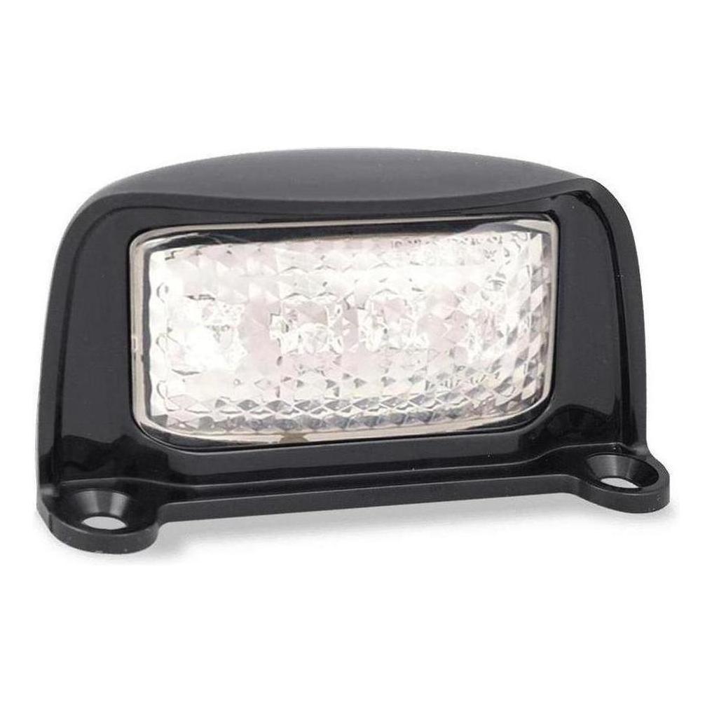 LED Autolamp 12/24V License Plate Lamp Black Bracket 76x42x30mm