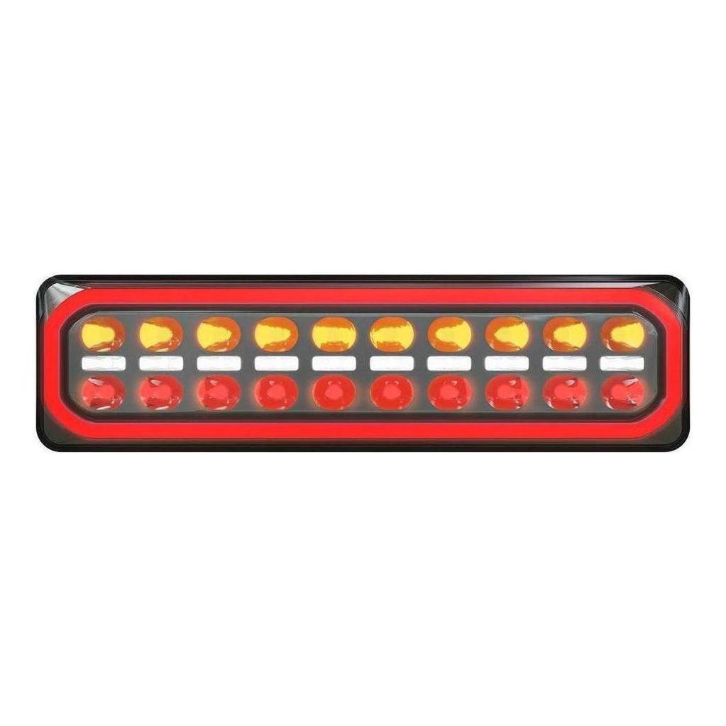 LED Autolamp 12/24V Stop/Tail/Ind/Rev Diffused Taillight Twin Blister