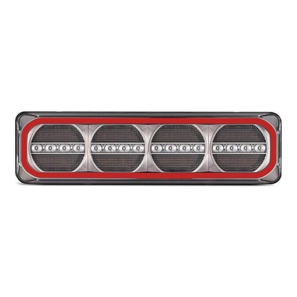 LED Autolamp 12/24V Stop/Tail/Sequential Indicator & Reflector Taillight 193x123x26mm