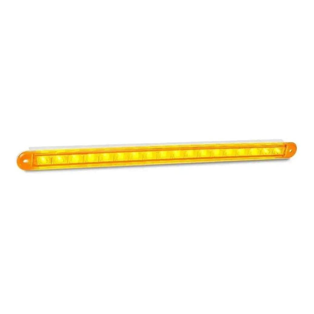LED Autolamp 12V Indicator Strip Lamp 18 Square LEDs Recessed Mount 382mm