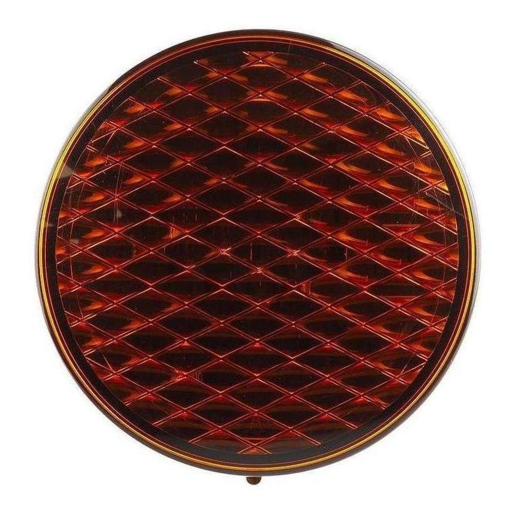 LED Autolamp 12V Round Amber Indicator Taillight 80mm