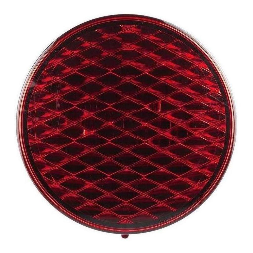 LED Autolamp 12V Round Red Rear Stop/Tail Lamp Taillight 80mm