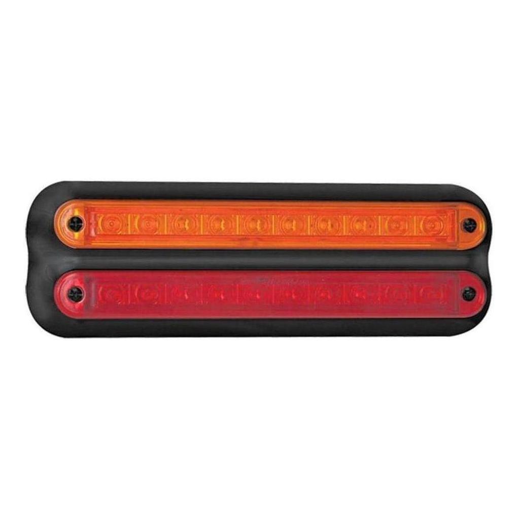 LED Autolamp 12V Strip Stop/Tail/Indicator Taillight Black 258x82x17mm