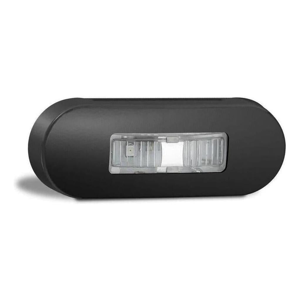 LED Autolamp 12V/24V Amber/Red Side marker Clear Lense & Black Bezel 86x31x16mm Bulk