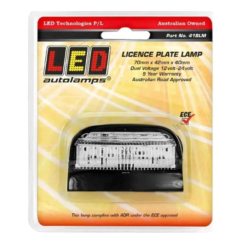 LED Autolamp 12V/24V Licence Plate Light 70x42x40mm