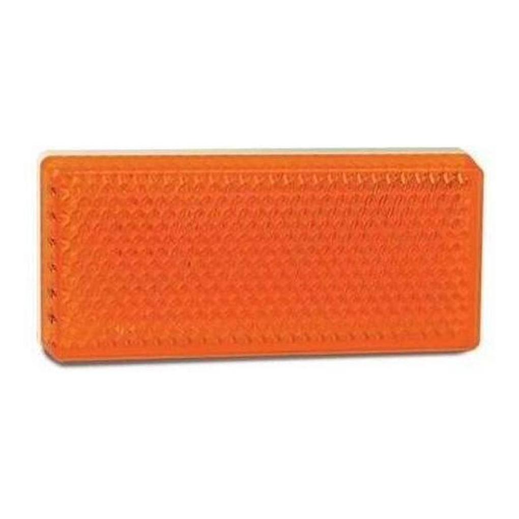 LED Autolamp Amber Reflector Stick On 70x30x6mm (Box of 100)