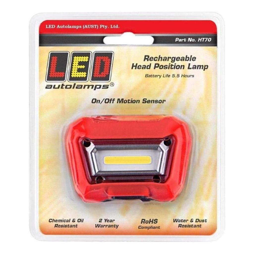 LED Autolamp Rechargeable Head Torch Position Lamp