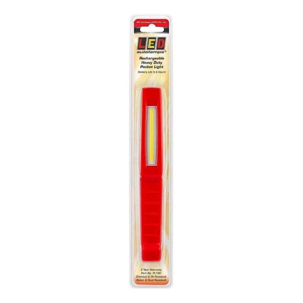 LED Autolamps Heavy Duty Pen Light Twin Magnet USB Charging Blister Pack