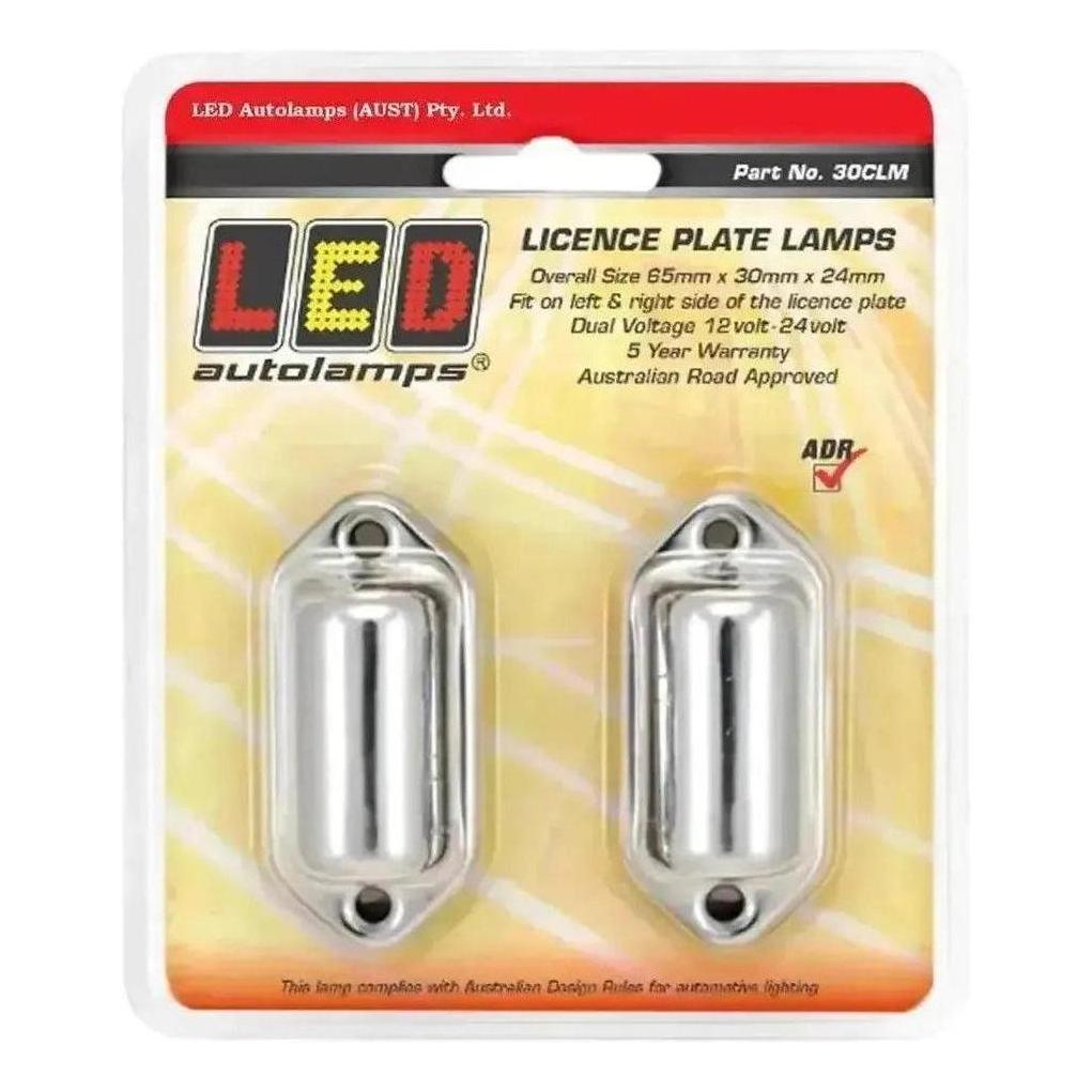 LED Autolamps License Plate lamp pack of 2 Blister