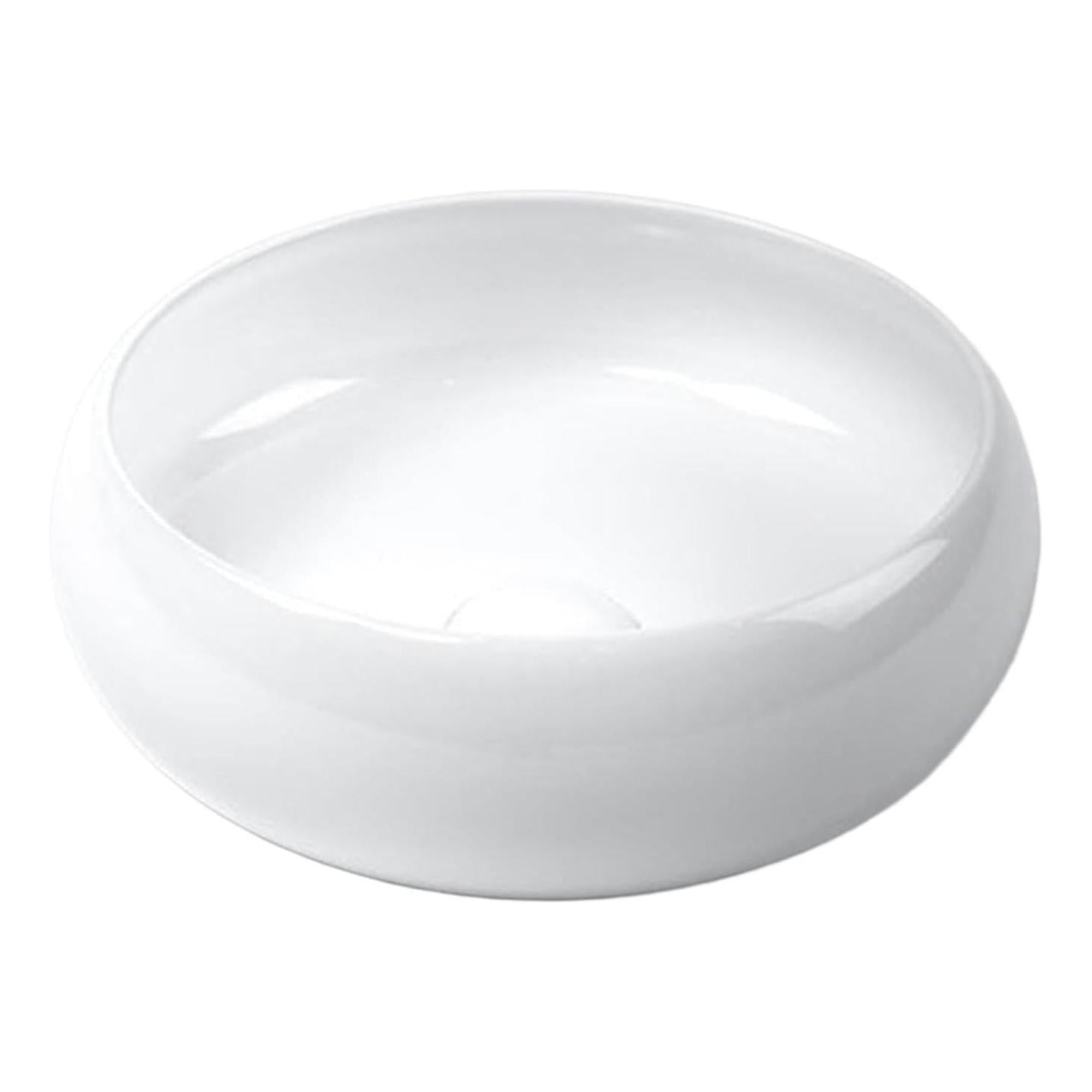 Luna Ceramic Basin Sink Round 360 x 360 x 125 - Gloss White