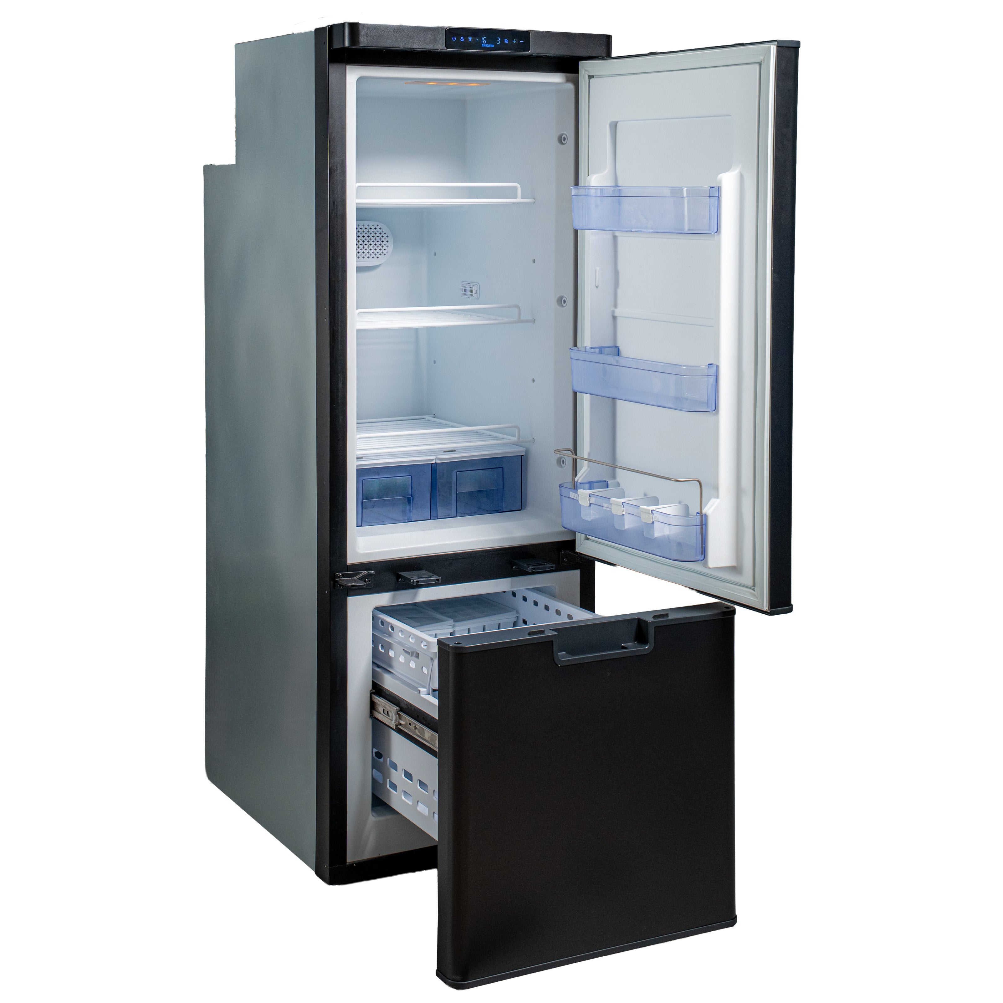 myCOOLMAN 205L DZ Upright Compressor Fridge & Freezer