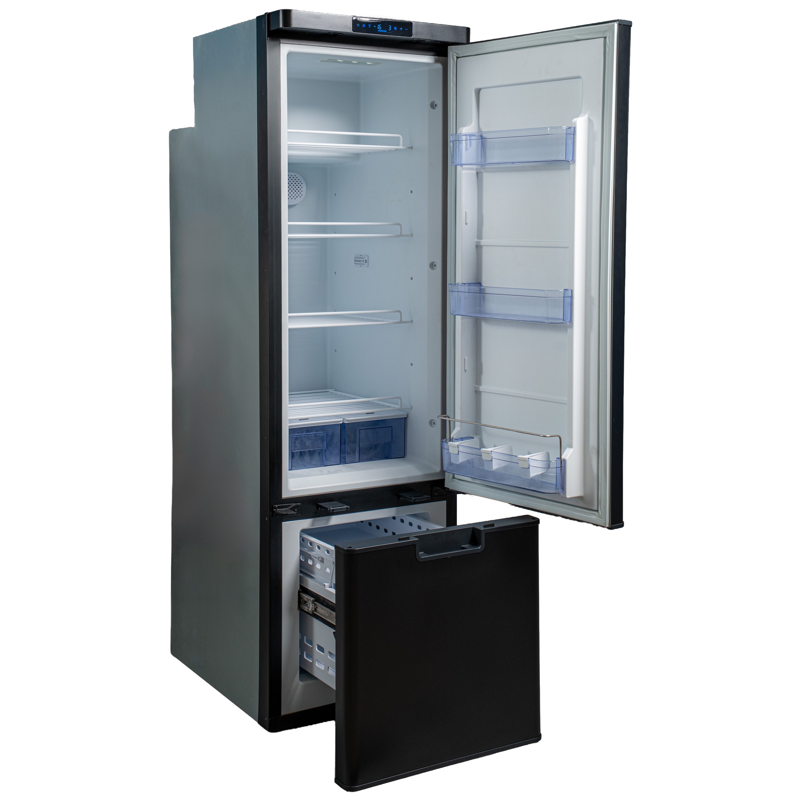myCOOLMAN 250L DZ Upright Compressor Fridge & Freezer