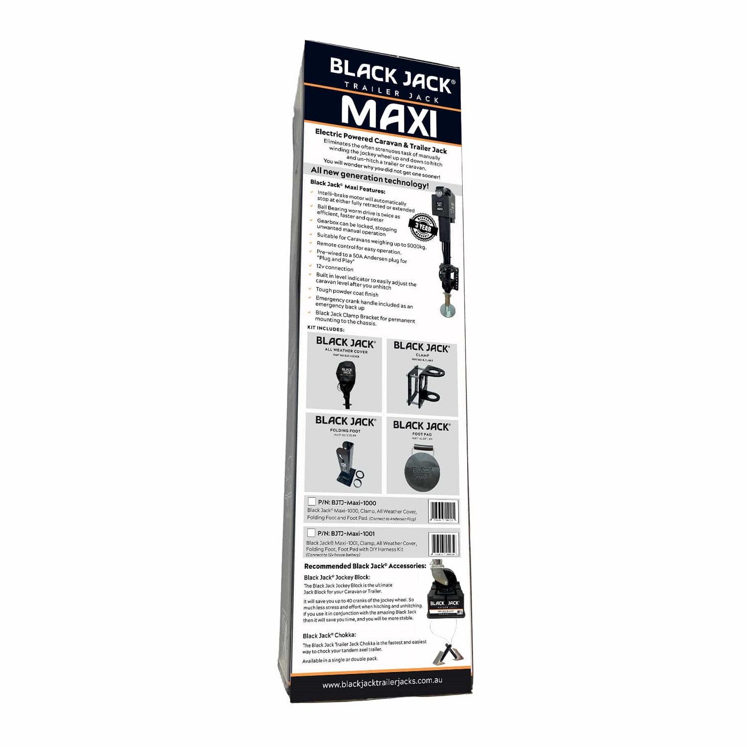 Black Jack Trailer Jack Maxi Up to 2T Capacity - RV Online