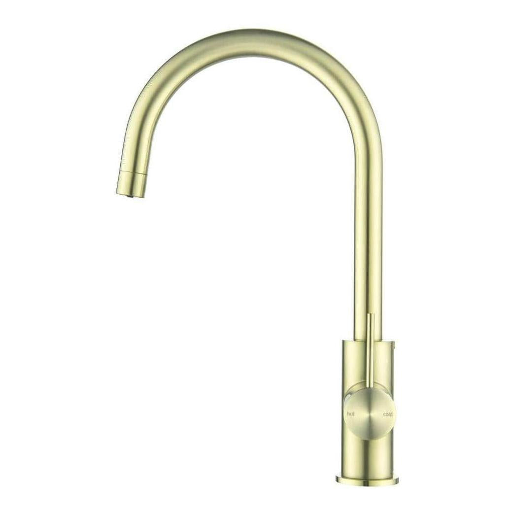 Mica 3-Way Filter Gooseneck Kitchen Tap Sink Mixer French Gold