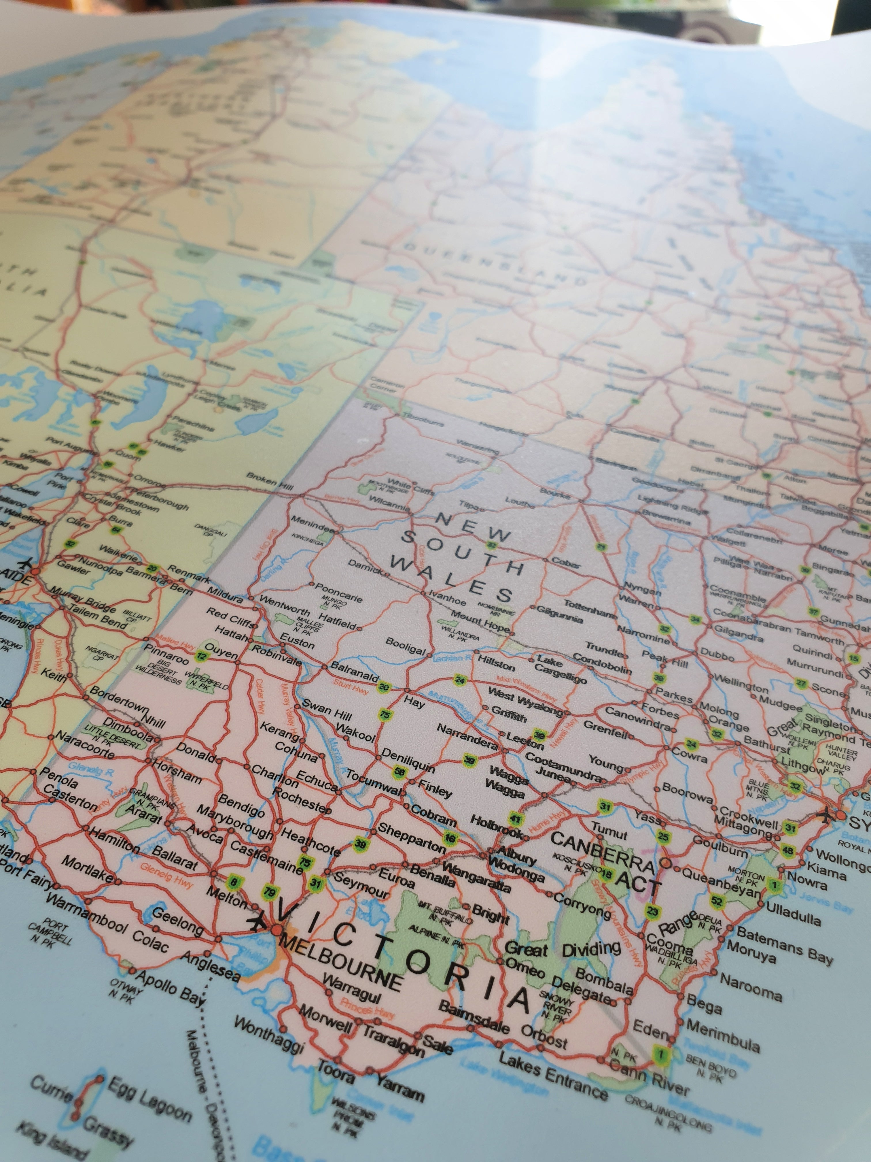 Map of Australia Sticker - RV Online