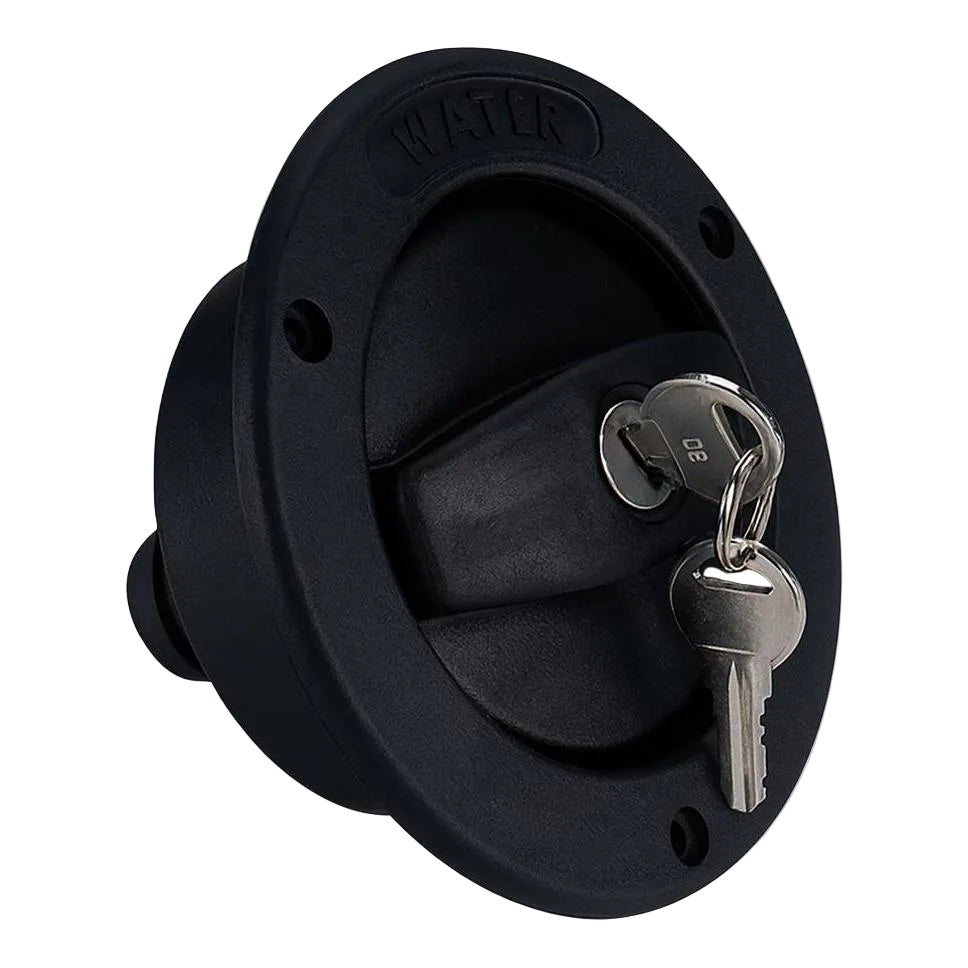 NRV Lockable Water Filler Cap with Keys Black