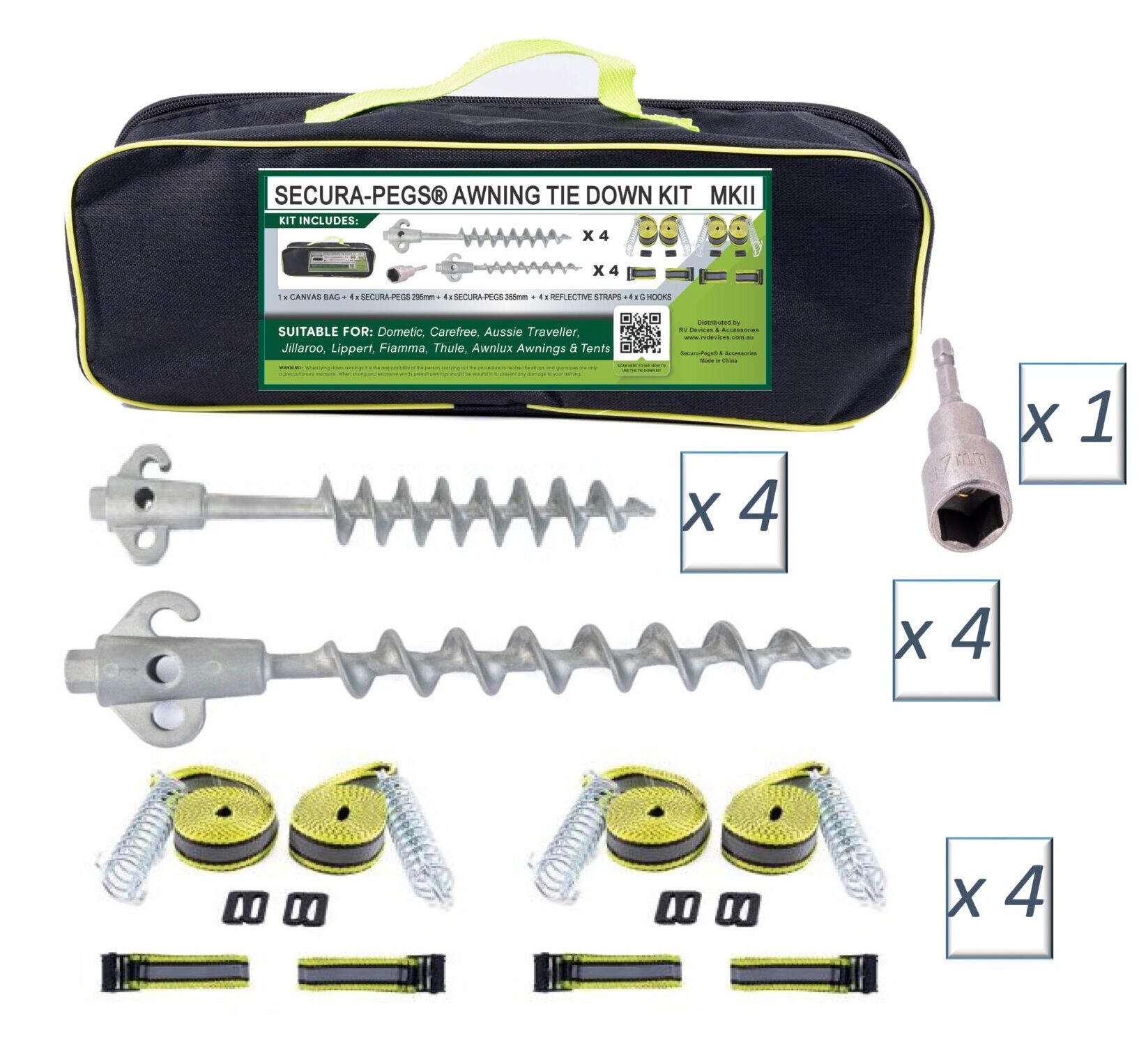 Secura-Pegs Awning Tie Down Kit Mk11