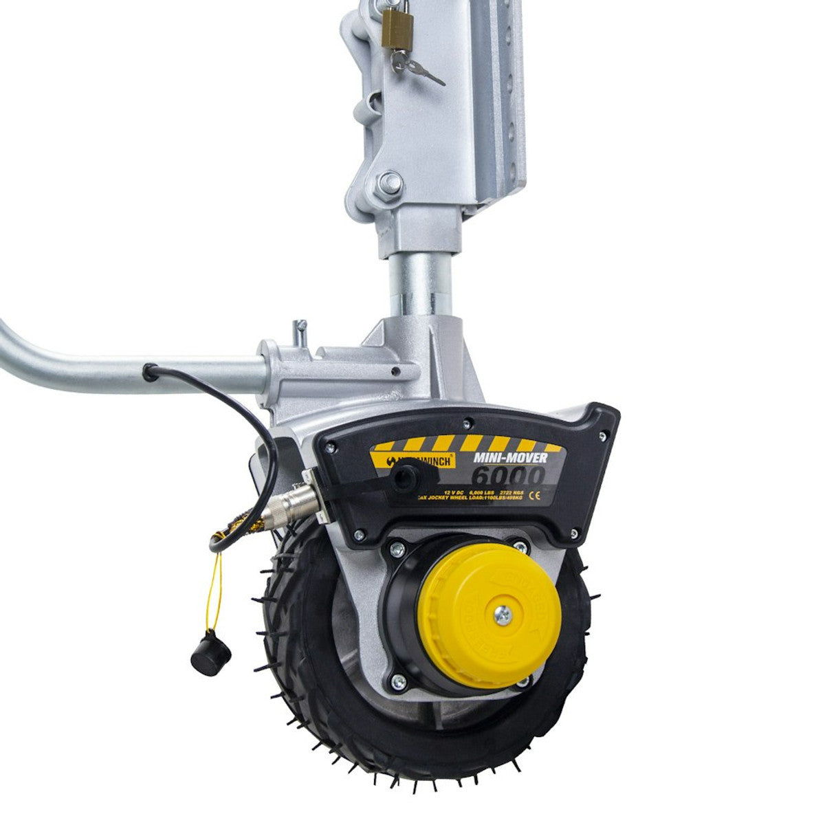 Mini Mover 12V 550w Electric Motorised Jockey Wheel Gen3 SILVER