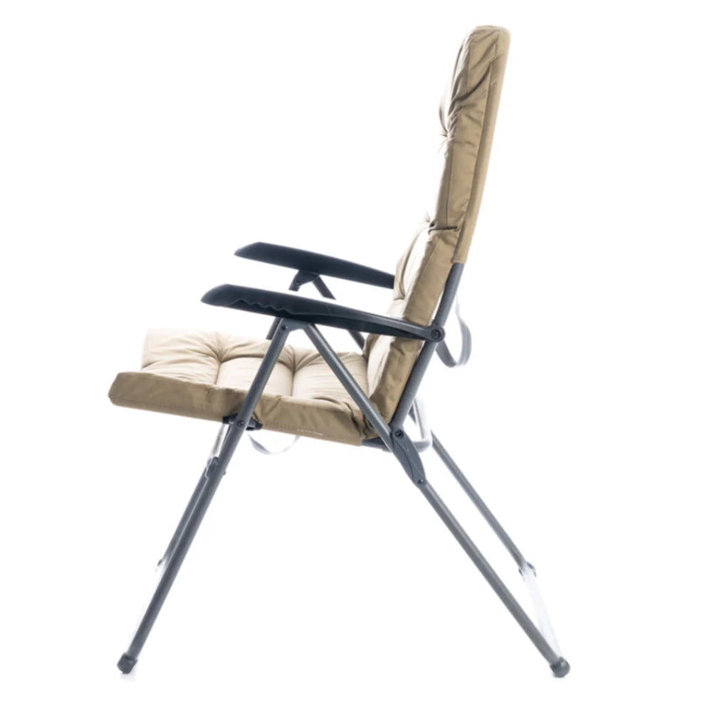 OZTRAIL Coolum 5 Position Recliner Chair Inc Drink Holder