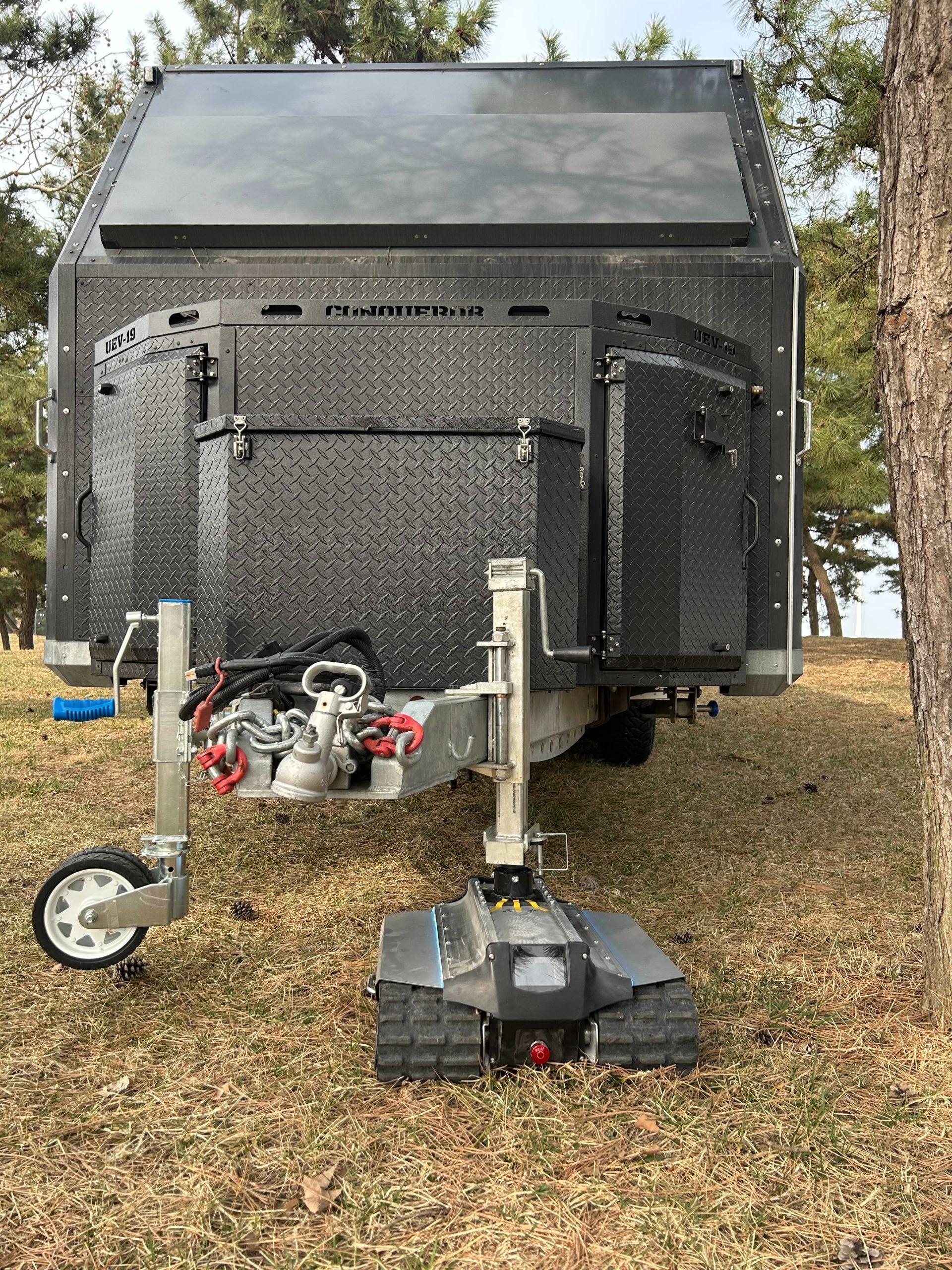 Optitec All Terrain Heavy Duty Caravan Remote Controlled Mover 4500Kg Inc 50mm Drawbar Bracket