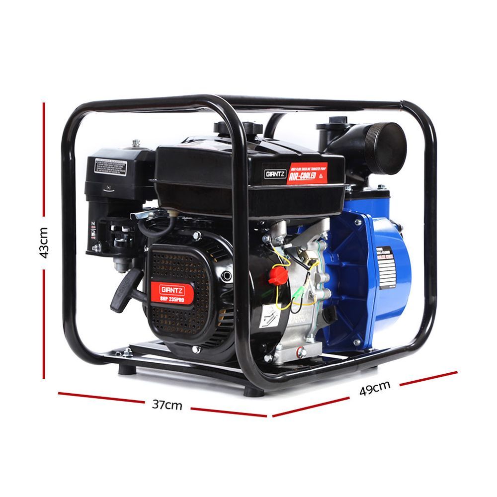 Giantz Petrol Water Pump 3" High Flow Transfer 4.5L - RV Online