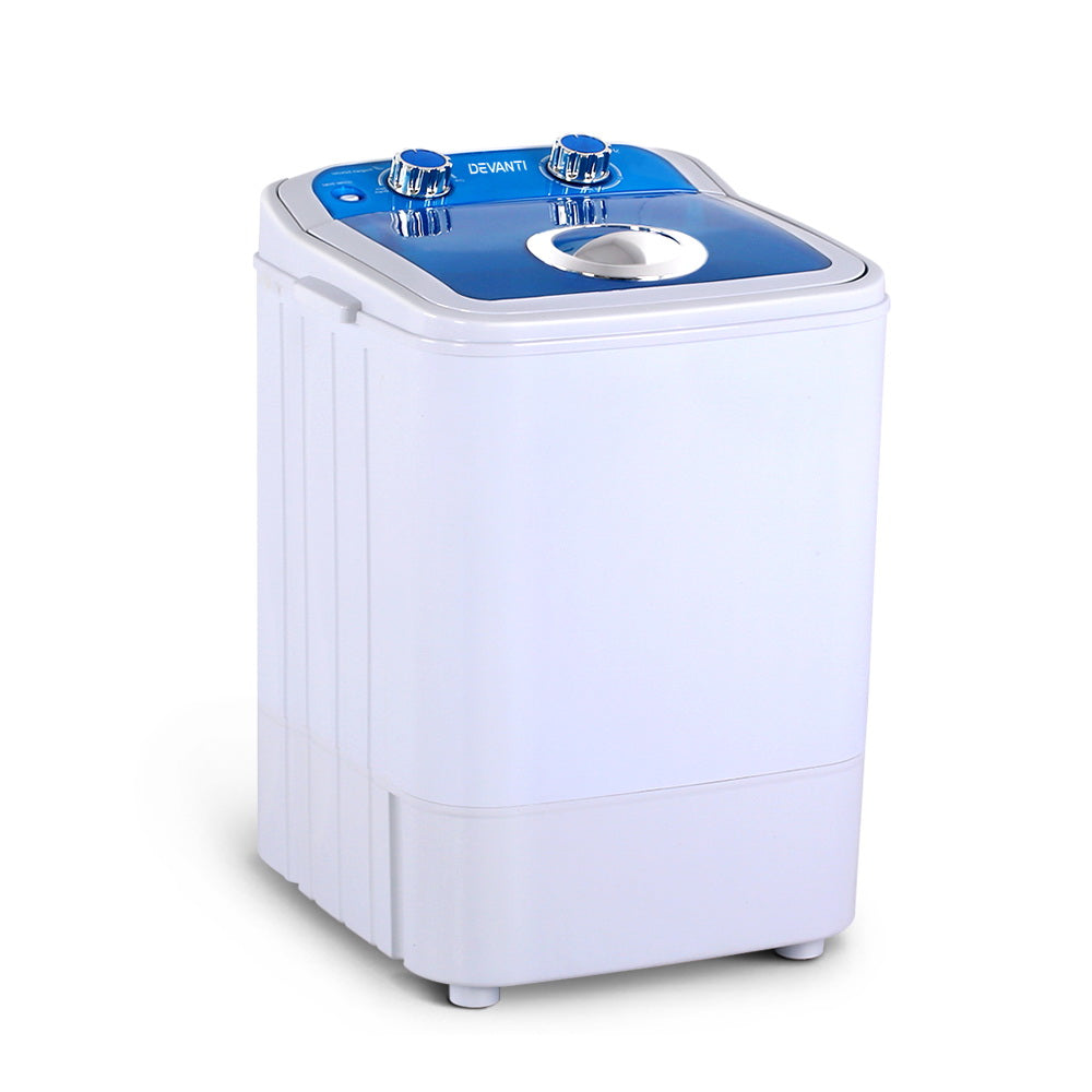 Devanti Portable Washing Machine 4.6kg Blue - RV Online