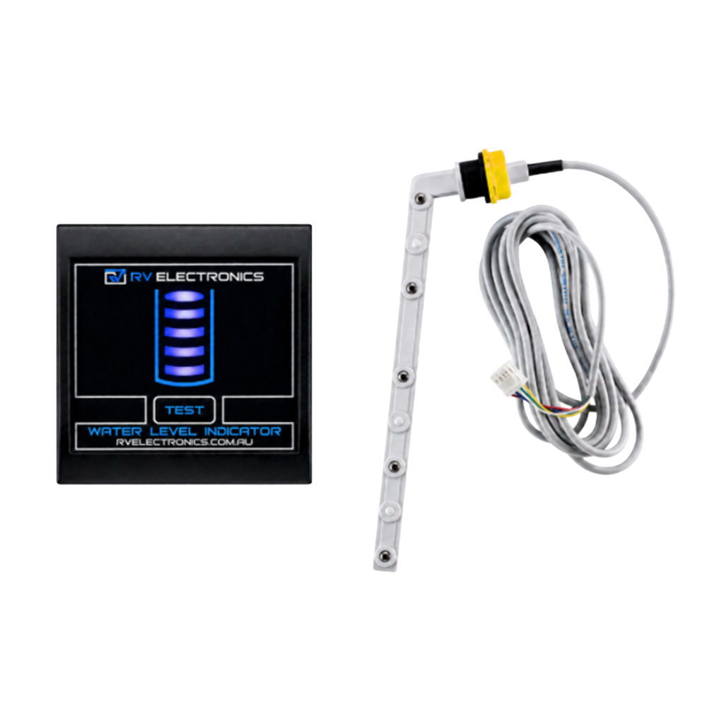 RV Electronics LED Single Tank Water Level Indicator Gauge Inc 2.5m Sender Probe