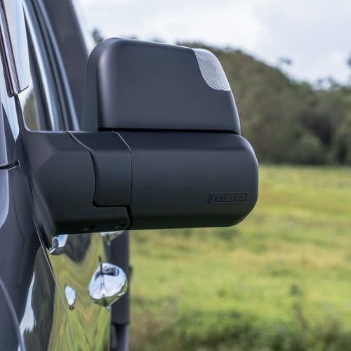 MSA 4x4 LandCruiser 200 Series Towing Mirrors Black With Indicators – RV Online