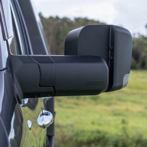 MSA 4x4 LandCruiser 200 Series Towing Mirrors Black With Indicators – RV Online