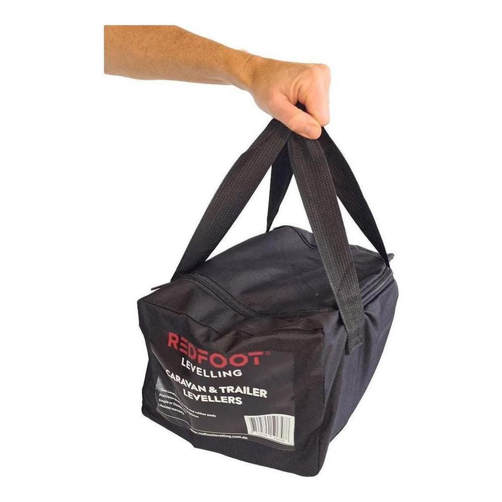 Redfoot Levelling Kit - 2 x Levellers, 2 x Chooks, 2 x Rubber Mats inc Carry Bag