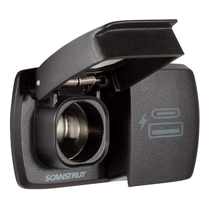 Scanstrut 12V Flip Pro Power Socket and Dual USB/USB-C Charger Socket
