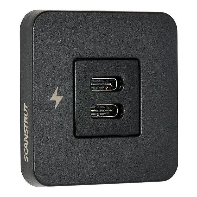 Scanstrut 12V/24V Interior Dual USB-C Charger Socket