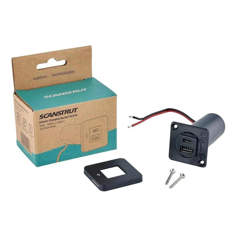 Scanstrut 12V/24V Interior Dual USB/USB-C Charger Socket