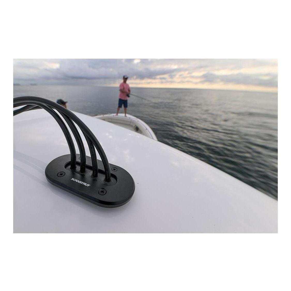 Scanstrut Low Profile Multi Entry Cable Seal Suits 2 - 15mm Cable Aluminium Black