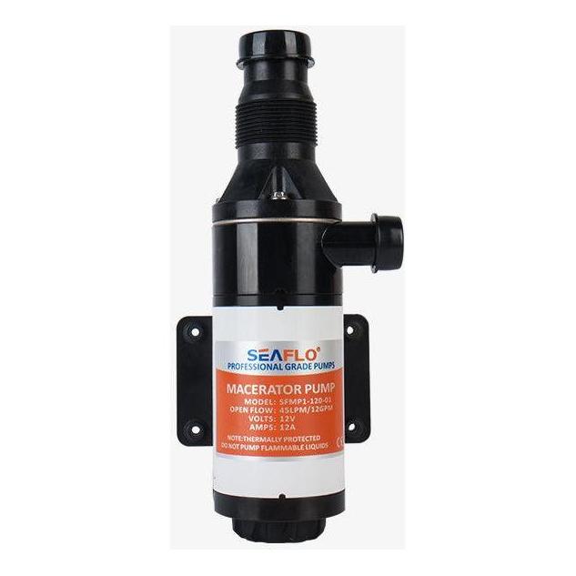Seaflo 01 Series Macerator Pump 12V 44.9 LPM 38mm Inlet & 25mm Outlet