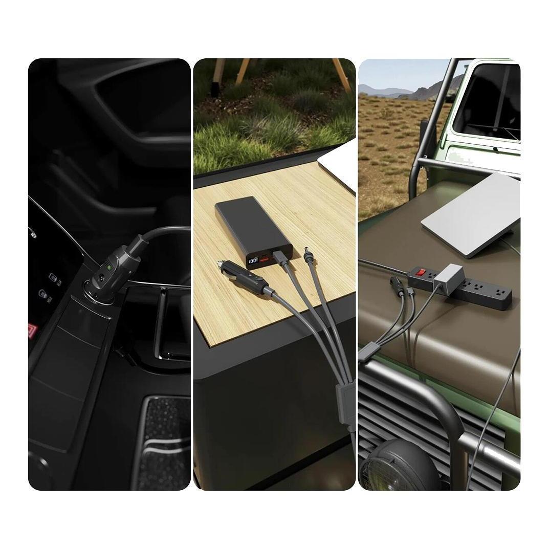 Starlink Mini 3 - In - 1 DC Charger to Car Charge/USB-C/DC Power Cable IP68 - 3 Meter