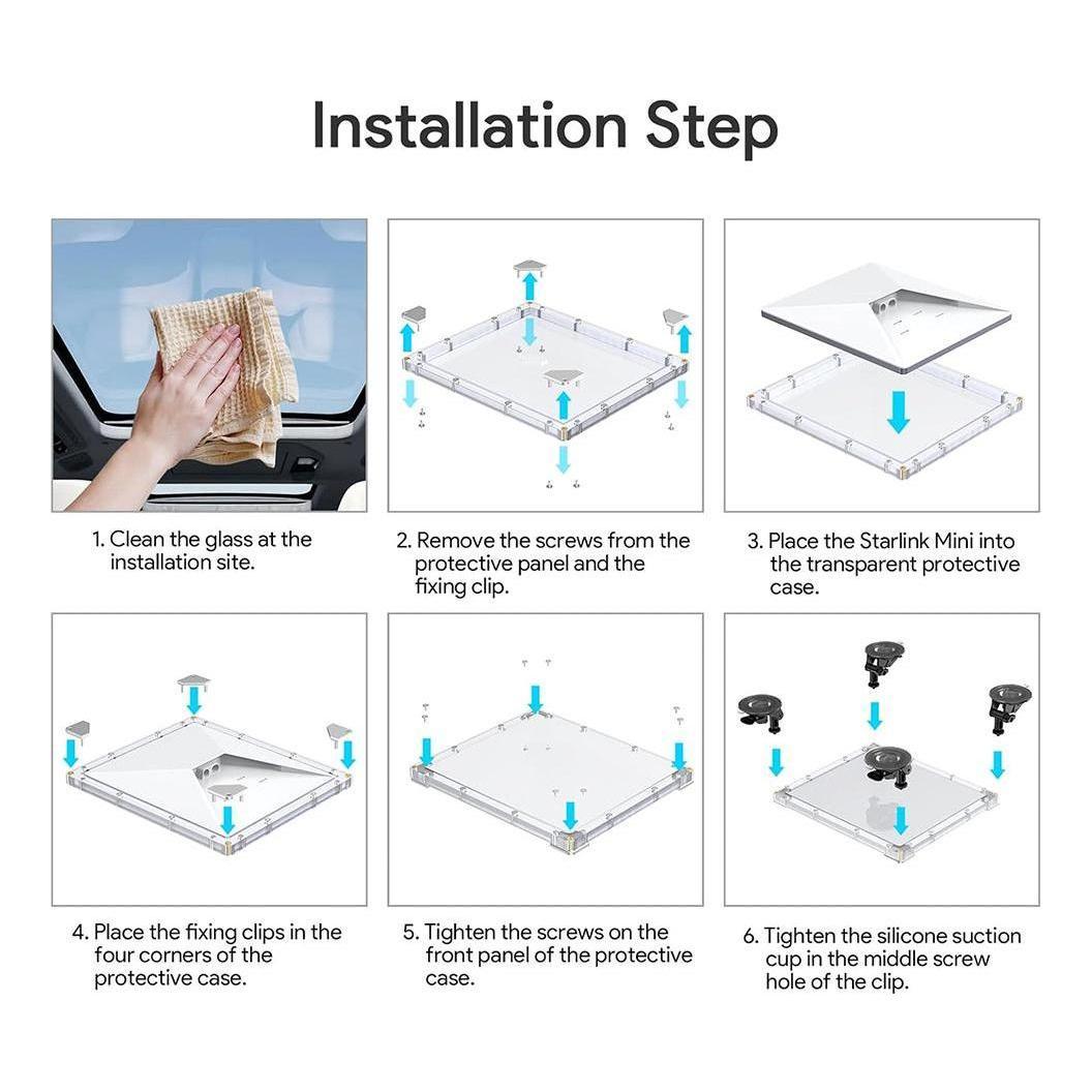 Starlink Mini Suction Cup & Cover Mount Fixing System