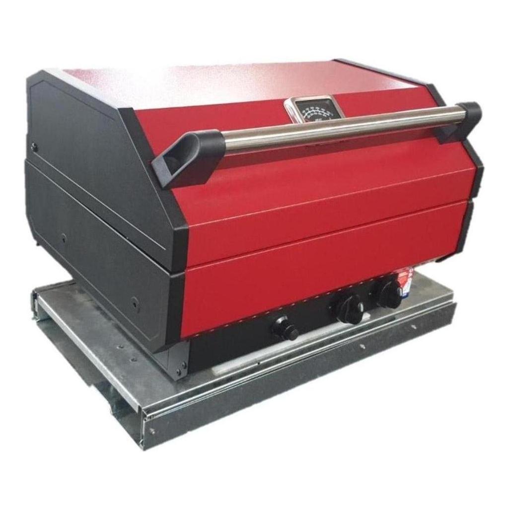 Swift 3 Way Black and Red Slide Out BBQ Kitchen