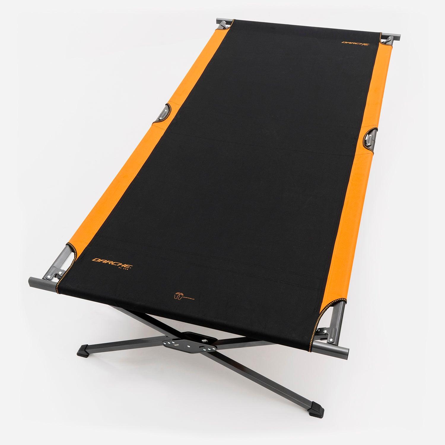 Darche XL100 Camping Stretcher 2160L x 1000W x 500H mm Black/Orange