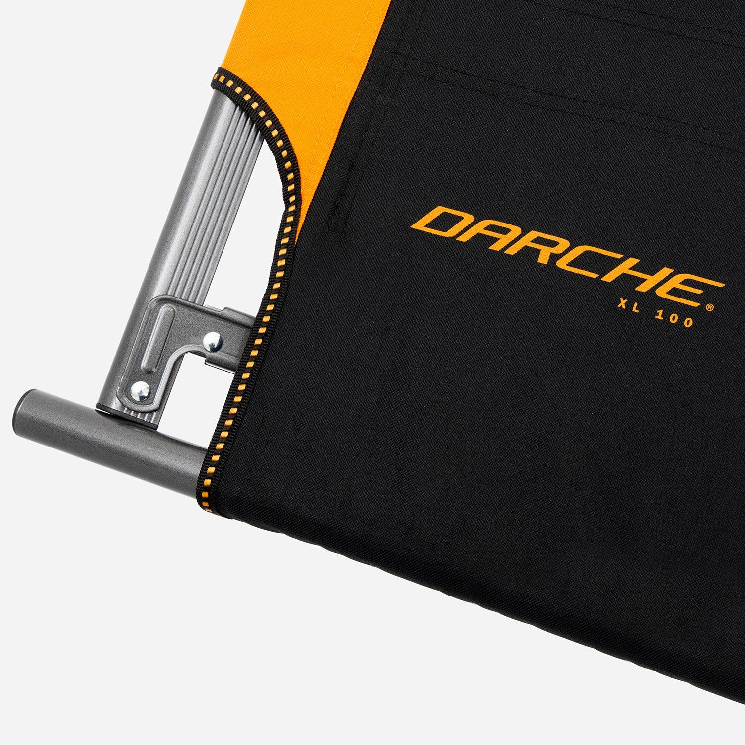 Darche XL100 Camping Stretcher 2160L x 1000W x 500H mm Black/Orange